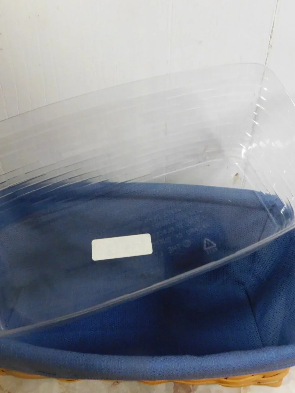 Longaberger 2002 Vanity Basket Combo Protector Liner & LId
